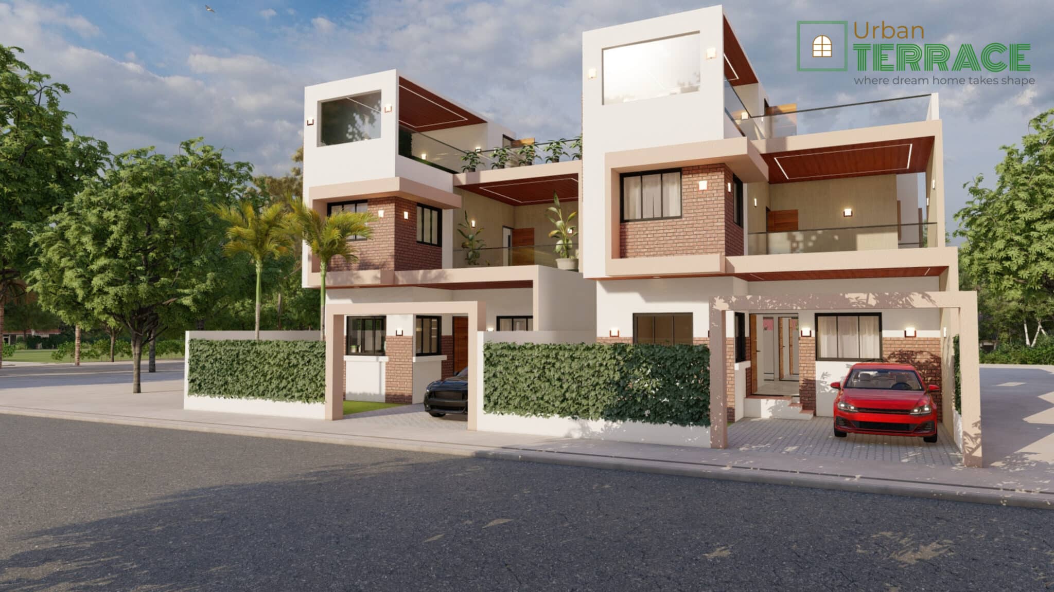best villa home layout design 30x60 east by urban terrace indore front elevation