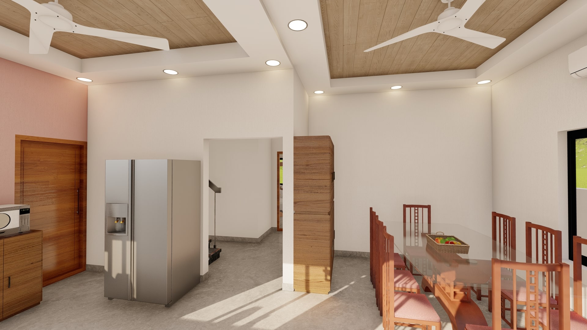 big kitchen with dining area new bungalow home design by urban terrace west facing 1500 ft