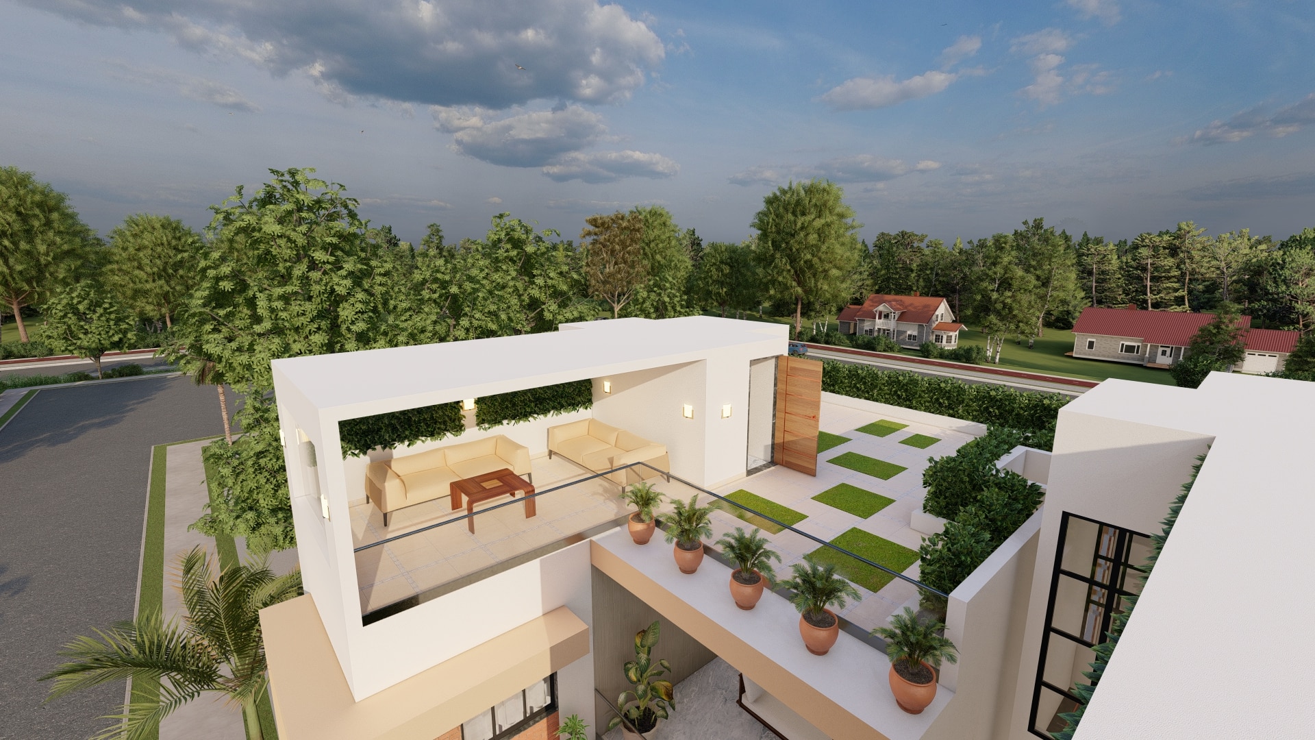 lavish terrace modern bungalow house layout east facing 30x50 sq ft urban terrace