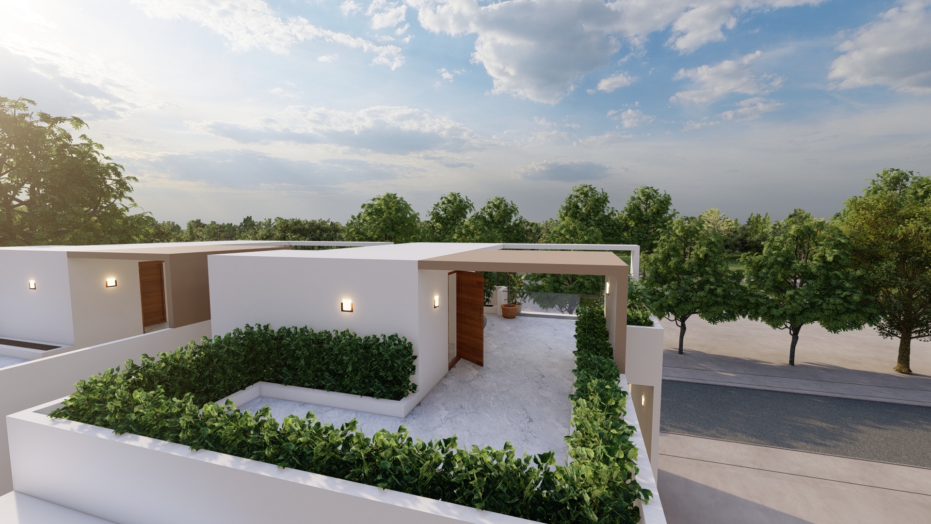 lavish terrace of new villa construction floor plan west facing 1800 sq ft by urban terrace