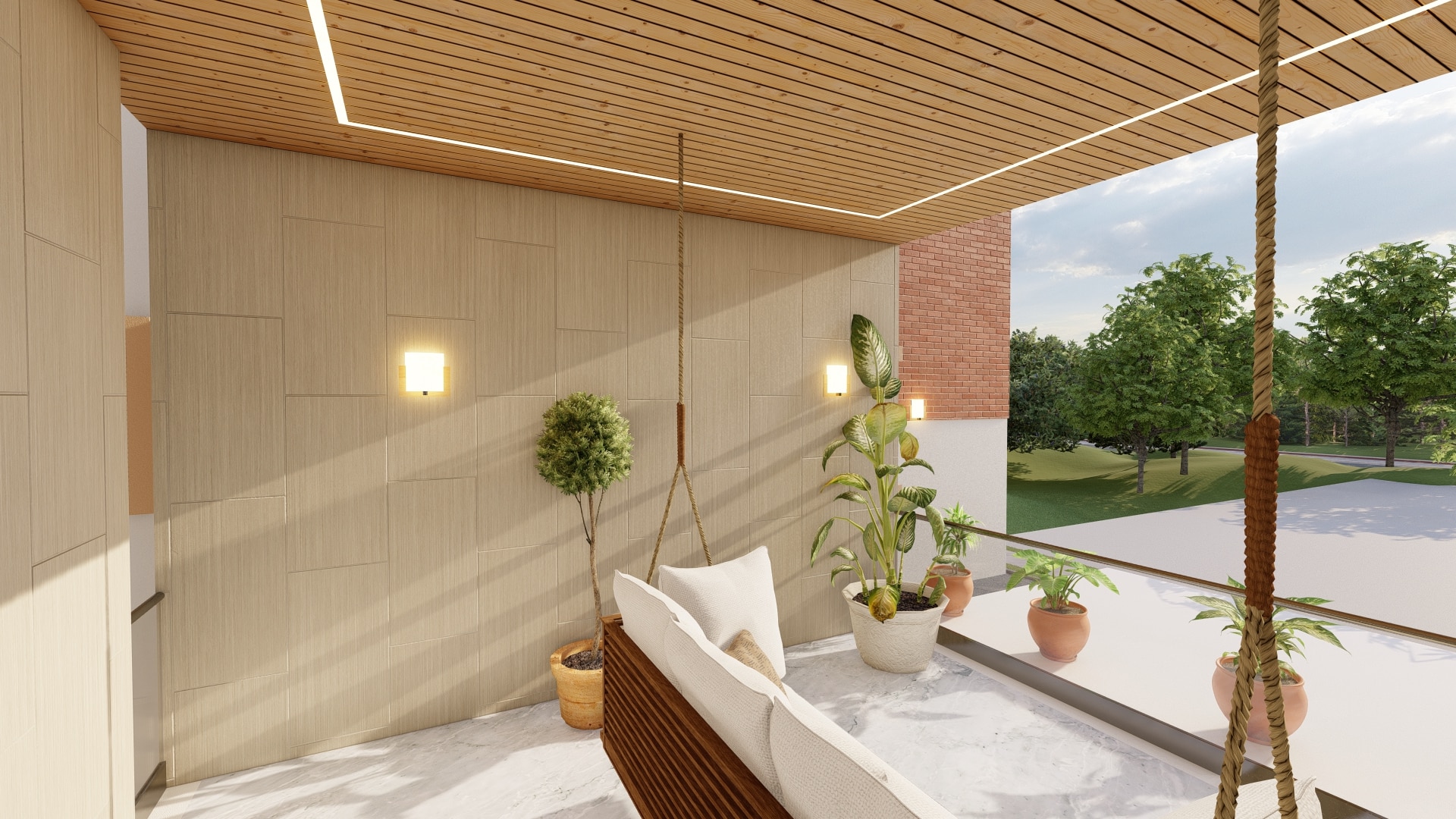 luxury bungalow home design covered terrace deck east facing 1500 ft by urban terrace