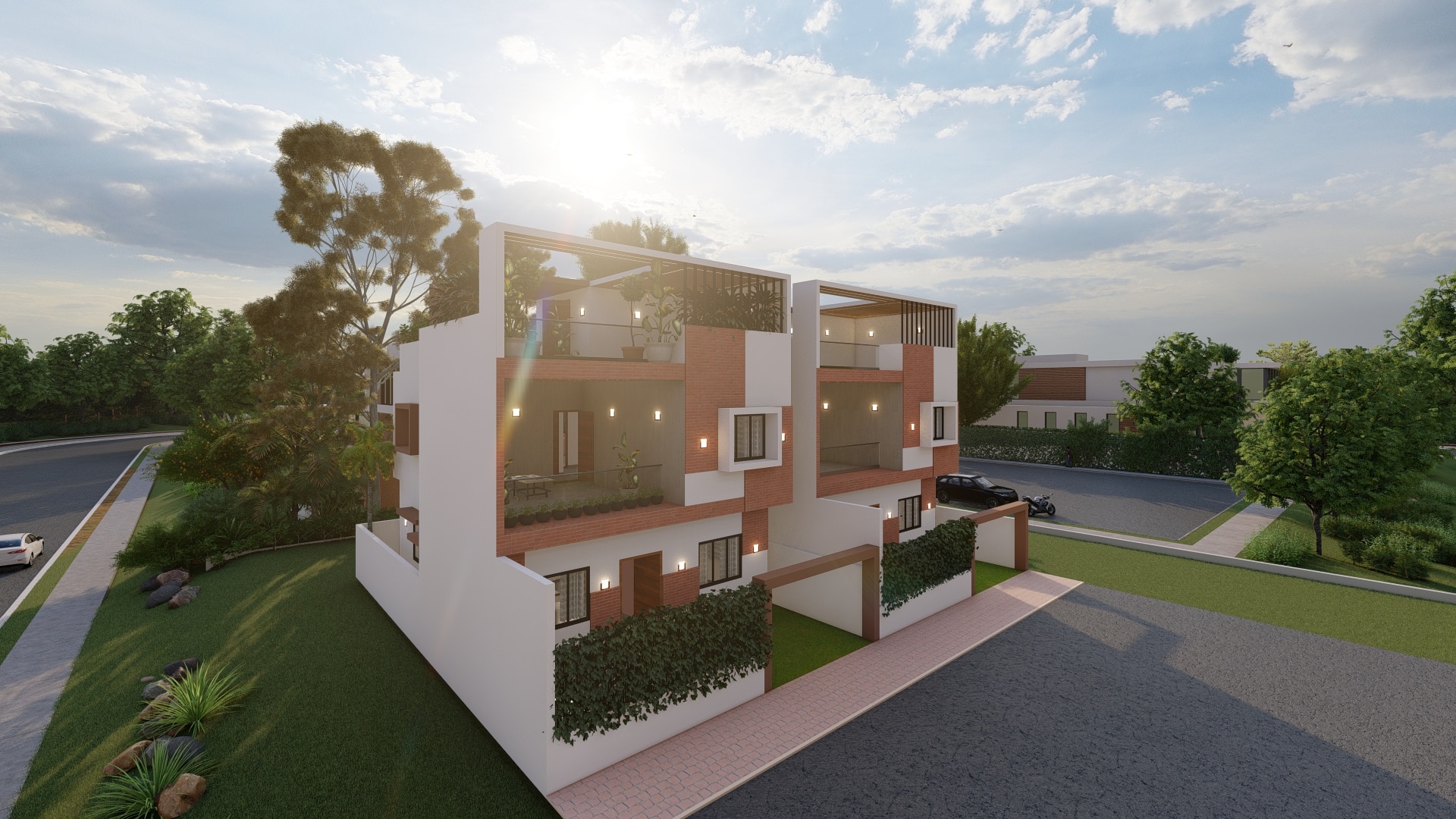 new bungalow home design front elevation of by urban terrace west facing 1500 ft