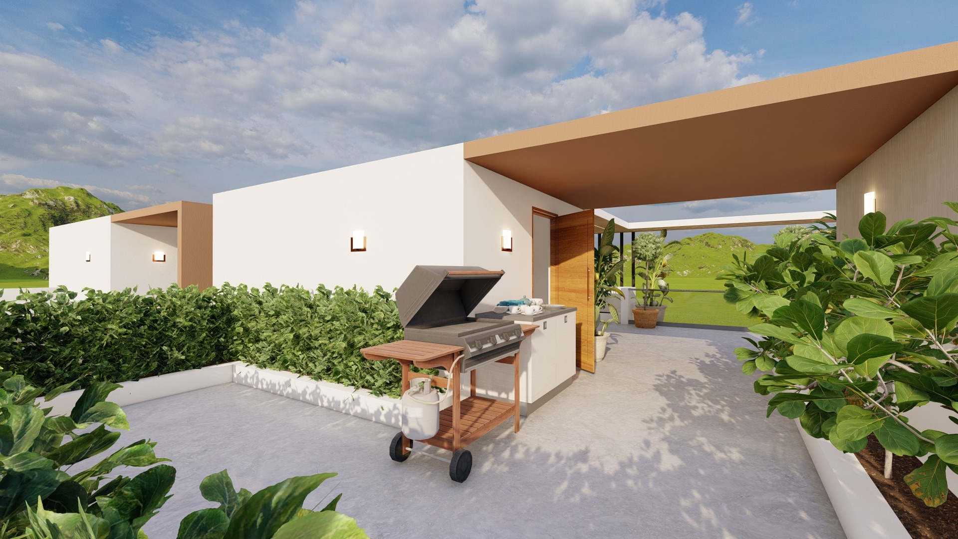 new bungalow home design lavish terrace west facing 1500 ft by urban terrace