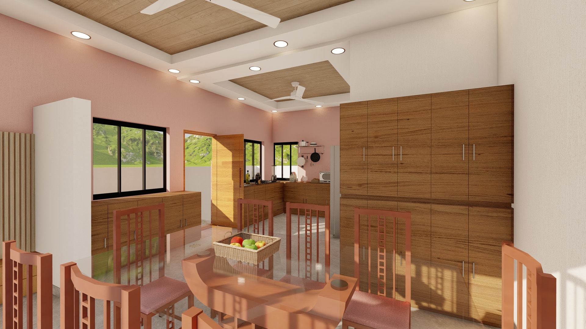with dining area large kitchen new bungalow home design by urban terrace west facing 30x50 sq ft