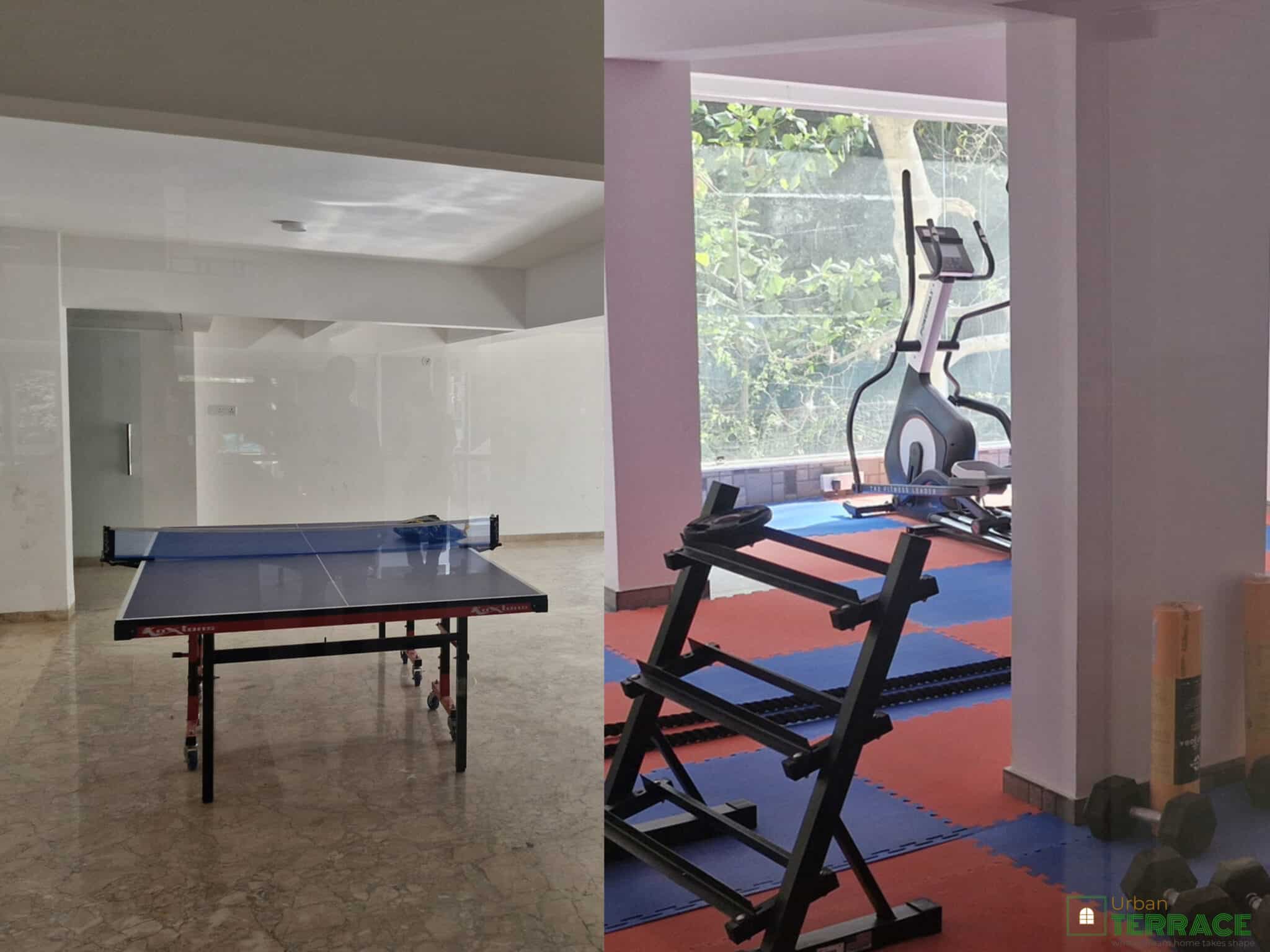 gym indoor games 4bhk flat for sale at race course road by urban terrace